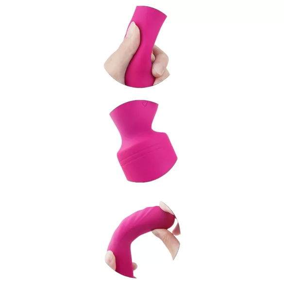 Vibes of Love - wand vibrator - genopladelig, varmende, massage - pink