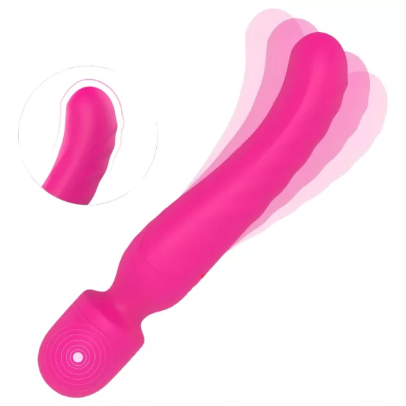 Vibes of Love - wand vibrator - genopladelig, varmende, massage - pink