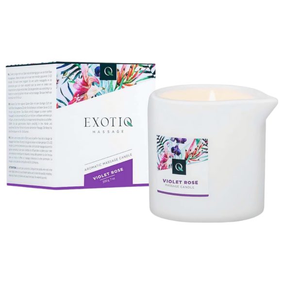 Exotiq - Duftlys til massage - Rose (200g)