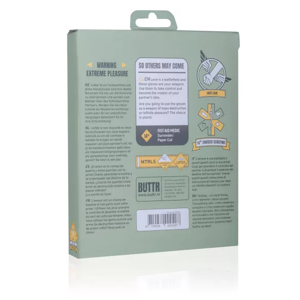 BUTTR - fistinghandsker - latex - sort