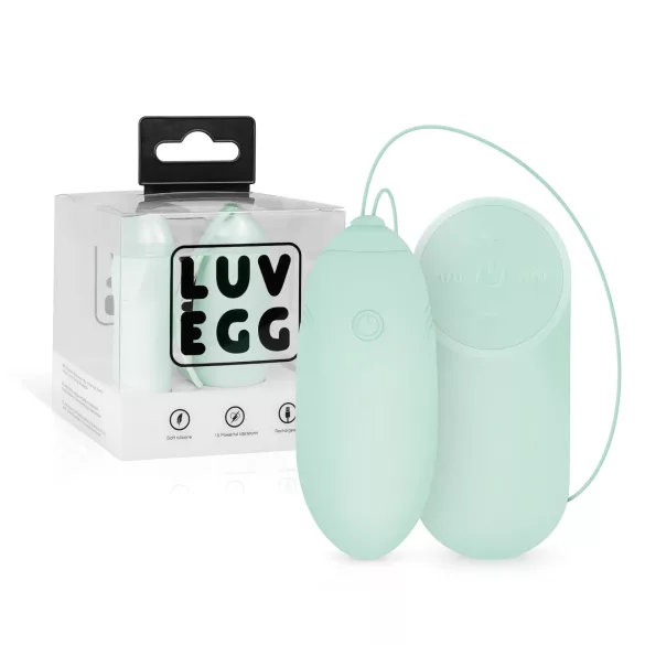 LUV EGG - vibrerende æg med fjernbetjening - genopladelig - grøn