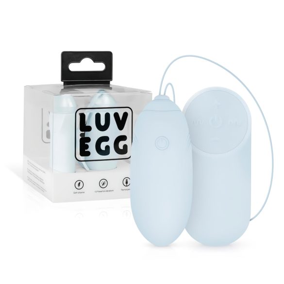 LUV EGG - genopladeligt, trådløst vibratoræg (blå)