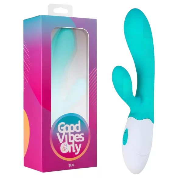 Good Vibes Only Blis Rabbit - rabbitvibrator med klitorisarm - turkis