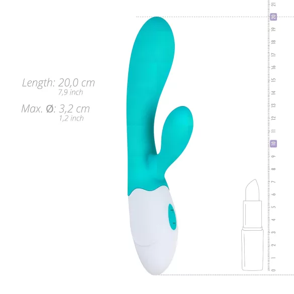 Good Vibes Only Blis Rabbit - rabbitvibrator med klitorisarm - turkis