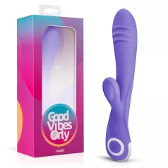   Good Vibes Only Fane Rabbit - rabbitvibrator med klitorisarm - silikone lilla