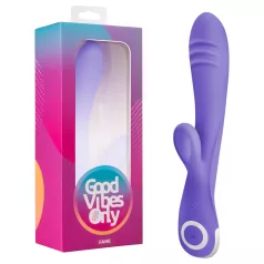   Good Vibes Only Fane Rabbit - rabbitvibrator med klitorisarm - silikone lilla