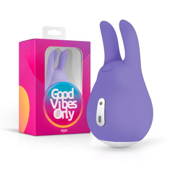 Good Vibes Tedy - opladelig klitorisvibrator med kaninører (lilla)