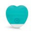 Good Vibes Oron - genopladelig, hjerteformet klitorisvibrator (turkis)