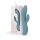 Bloom Violet Rabbit - kraftfuld G-punktsvibrator med klitorisarm (turkis)