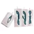 Bloom Violet Rabbit - rabbit vibrator med klitorisarm - turkis