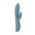 Bloom Violet Rabbit - kraftfuld G-punktsvibrator med klitorisarm (turkis)
