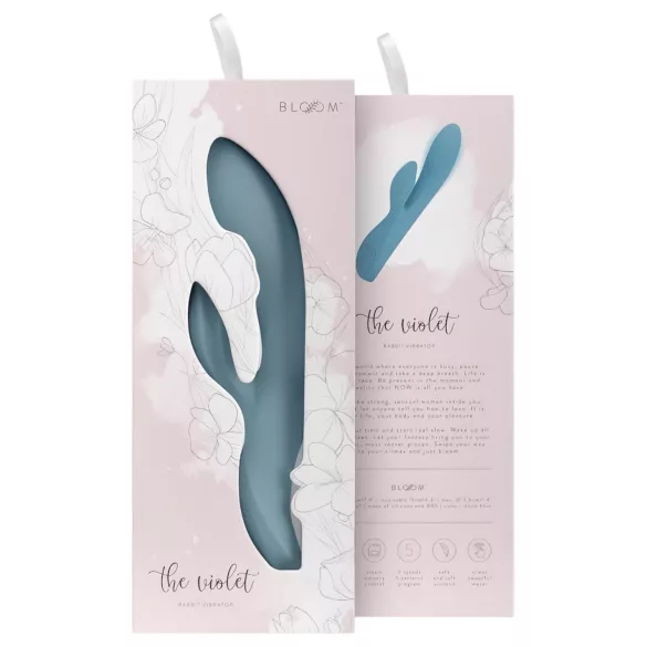 Bloom Violet Rabbit - rabbit vibrator med klitorisarm - turkis