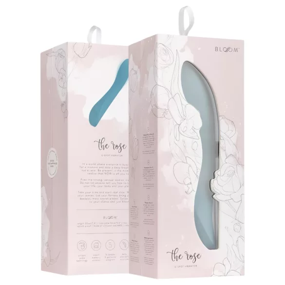 Bloom Rose - G-punkt vibrator - genopladelig - silikone - turkis