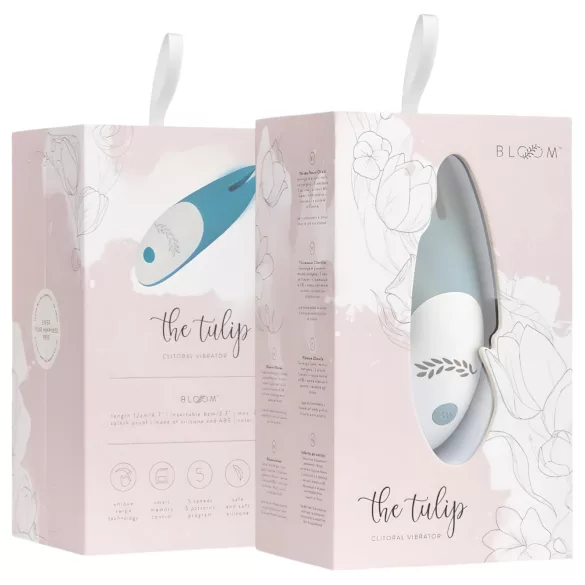 Bloom Tulip - klitorisvibrator - genopladelig - silikone - turkis