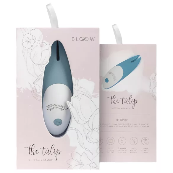 Bloom Tulip - klitorisvibrator - genopladelig - silikone - turkis
