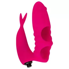 Easytoys - finger vibrator - 2-i-1 funktion - pink