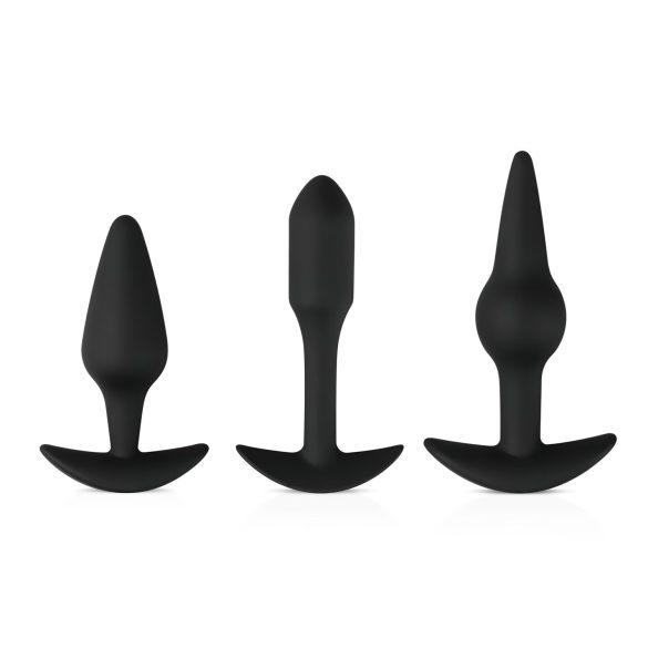 Easytoys Nydelsessæt - alsidig anal plug sæt (sort)