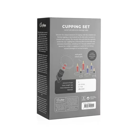 Easytoys - cupping sæt - vakuumpumpe - 6 dele