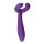 Easytoys parvibrator til par - genopladelig og vandtæt (lilla)