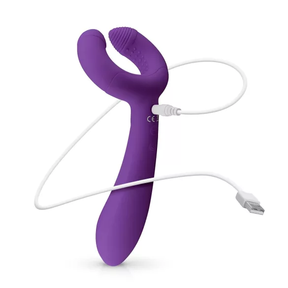 Easytoys Couple - parvibrator - genopladelig vandtæt - lilla