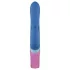 PMV20 Vice Double - trippel vibrator med rotation - silikone blå