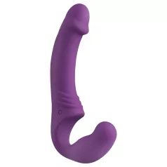 Easytoys - strap-on vibrator uden rem - genopladelig - lilla