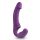 Easytoys - genopladelig, aftagelig strap-on vibrator uden sele (lilla)