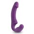 Easytoys - genopladelig, aftagelig strap-on vibrator uden sele (lilla)