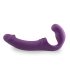 Easytoys - genopladelig, aftagelig strap-on vibrator uden sele (lilla)