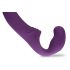 Easytoys - genopladelig, aftagelig strap-on vibrator uden sele (lilla)