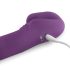 Easytoys - genopladelig, aftagelig strap-on vibrator uden sele (lilla)