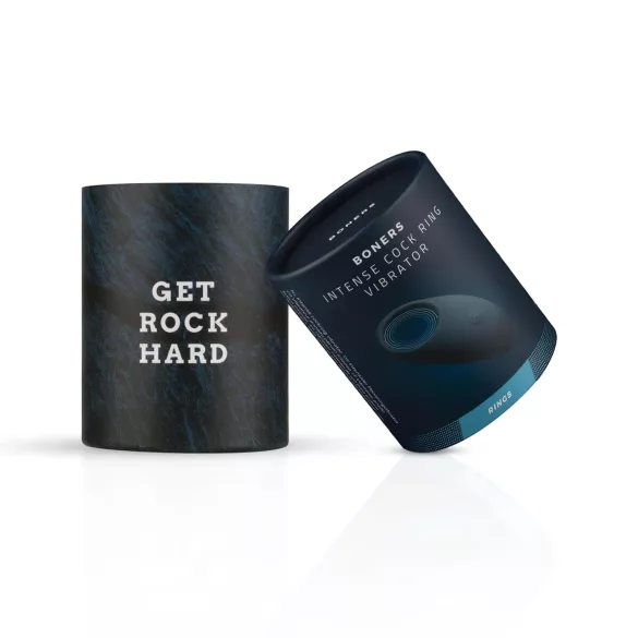 Boners - vibrator penisring - genopladelig vandtæt - grå