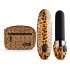 Panthra Asha – genopladelig læbestiftvibrator (leopard-sort)