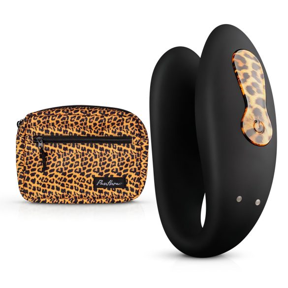 Panthra Zuna - Genopladelig, vandtæt par vibrator (leopard-sort)