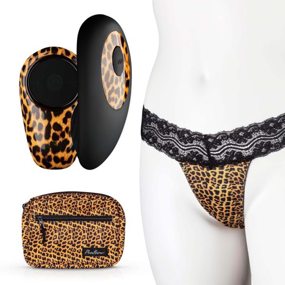 Panthra Tania - vibrerende trusser (leopard-sort)
