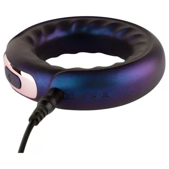 Hueman Saturn - vibratorisk penisring - genopladelig vandtæt - lilla
