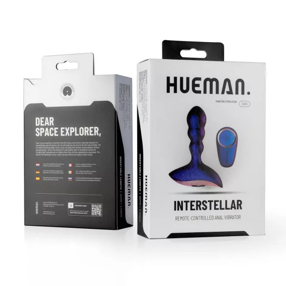 Hueman Interstellar - bølget anal vibrator (lilla)