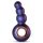 Hueman Outer Space - genopladelig, perlebesat anal vibrator (lilla)