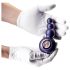 Hueman Outer Space - genopladelig, perlebesat anal vibrator (lilla)