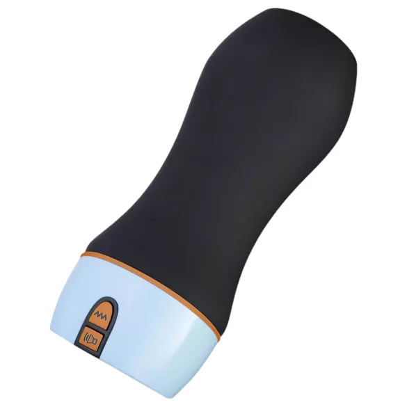 CRUIZR CM06 - masturbator med vibrator og lyd - genopladelig - sort/blå