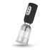 CRUIZR CS07 – Genopladelig, vibrerende penispumpe (sort-transparant)
