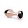 Rosy Gold Anal Plug - roseguld analpløk med sorte sten