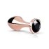 Rosy Gold Anal Plug - roseguld analpløk med sorte sten