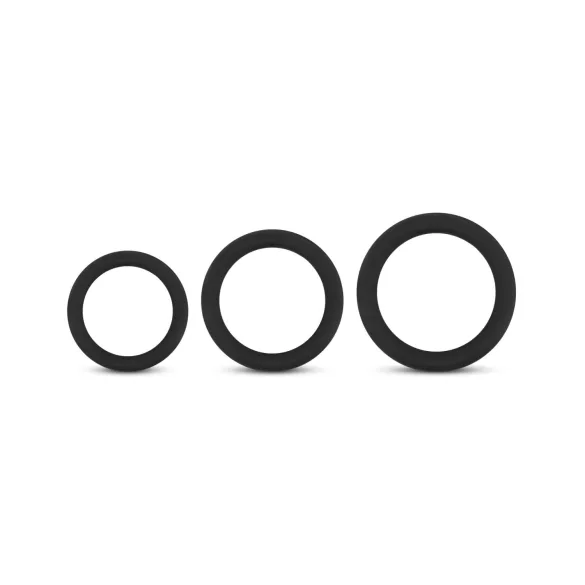 Easytoys - penisringsæt - 3 stk - sort
