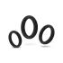 Easytoys - penisringsæt - 3 stk - sort