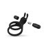 Easytoys Share Ring - vibrerende penis- og kuglering (sort)
