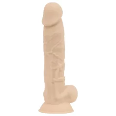   Real Fantasy Ashton - realistisk dildo med testikler - 20,5cm - natur