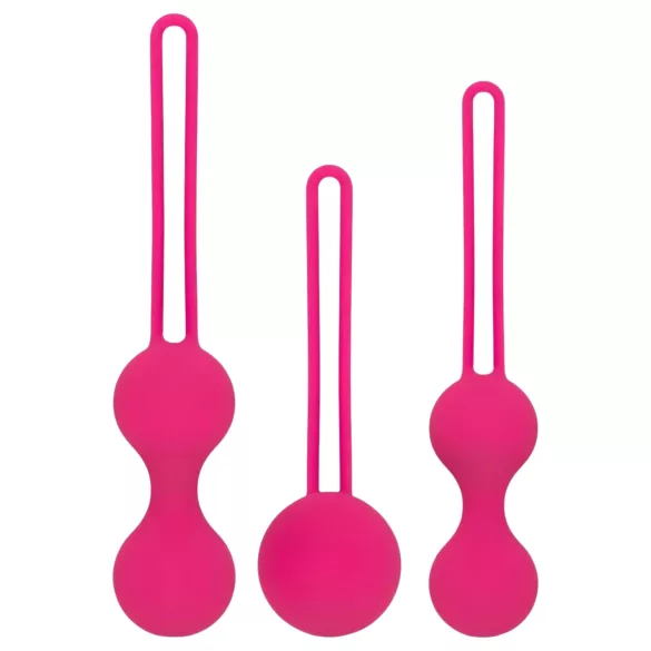 Easytoys - bækkenbundskugler sæt - 3 stk - pink