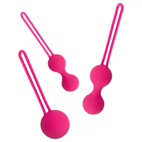Easytoys - bækkenbundskugler sæt - 3 stk - pink