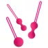 Easytoys - bækkenbundskugler sæt - 3 stk - pink